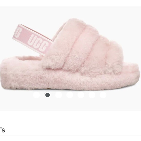 light pink fluff yeah slides